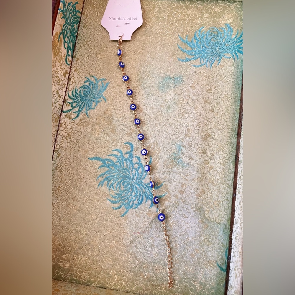 Blue Evil Eye Bracelet
